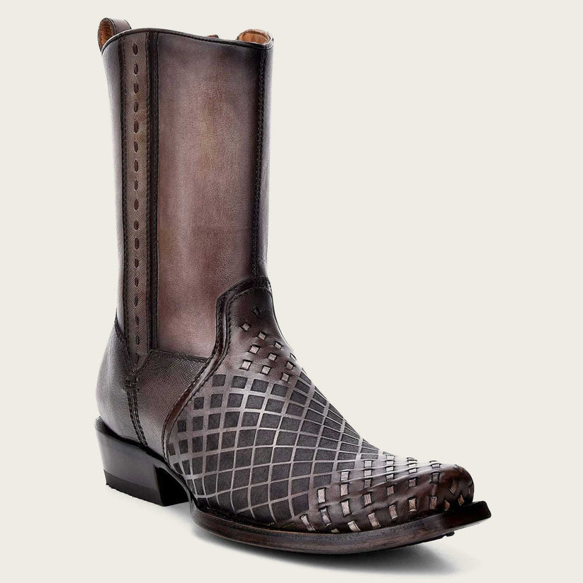 Cuadra Engraved Grey Oxford Cowboy Boots - Dudes Boutique