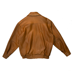 Kashani Buttercup Alligator Lined Lambskin Bomber Jacket - Dudes Boutique