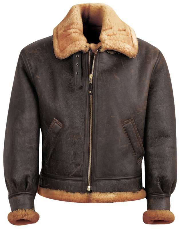 Schott Classic B-3 Sheepskin Leather Bomber Jacket - Dudes Boutique