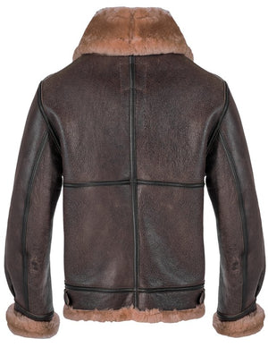 Schott Classic B-3 Sheepskin Leather Bomber Jacket - Dudes Boutique