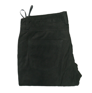 Kashani Men's Forest Green Suede Straight Cut Pants - Dudes Boutique