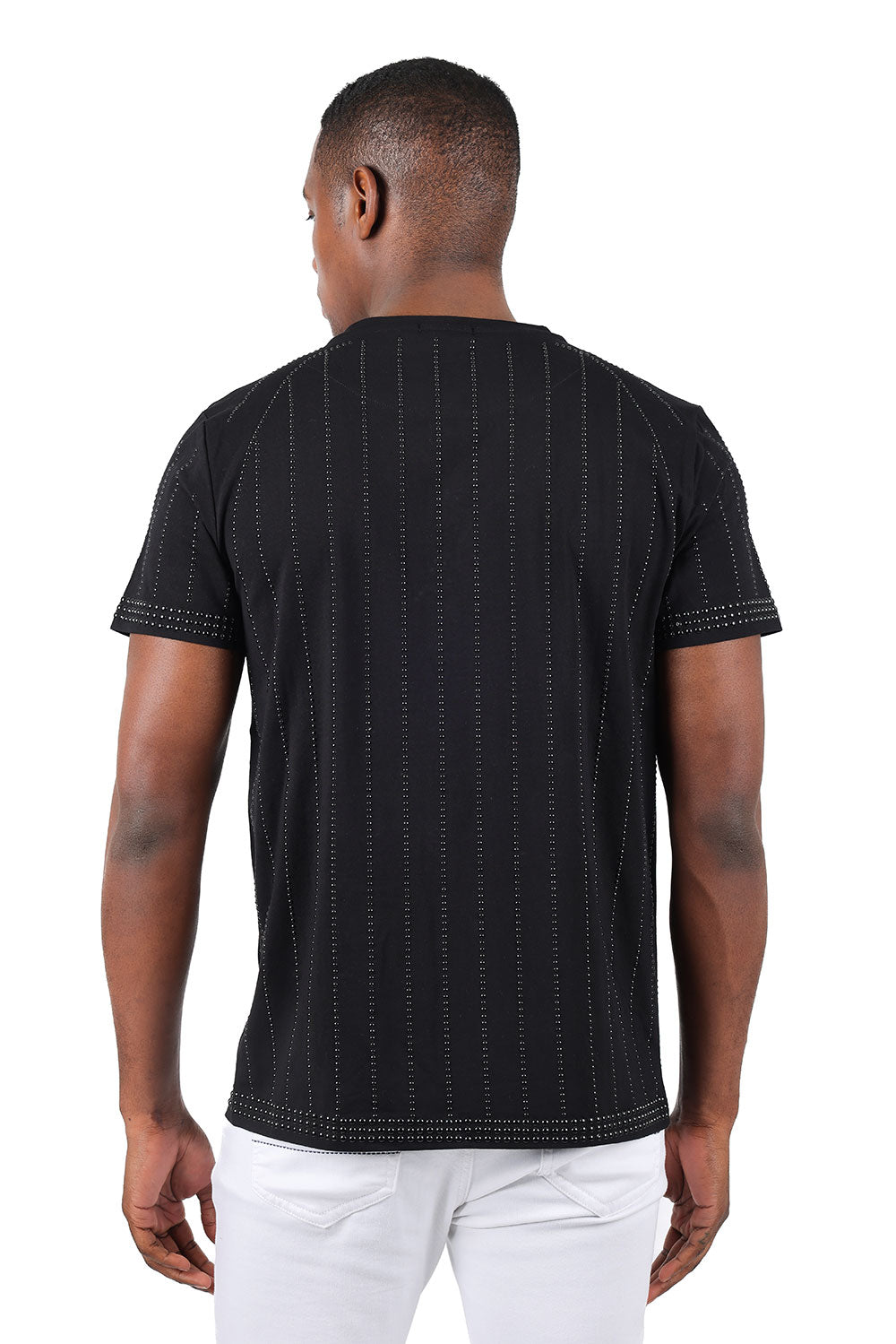 BARABAS BAD WAY STUDDED SHIRT BLK/BLK - Dudes Boutique