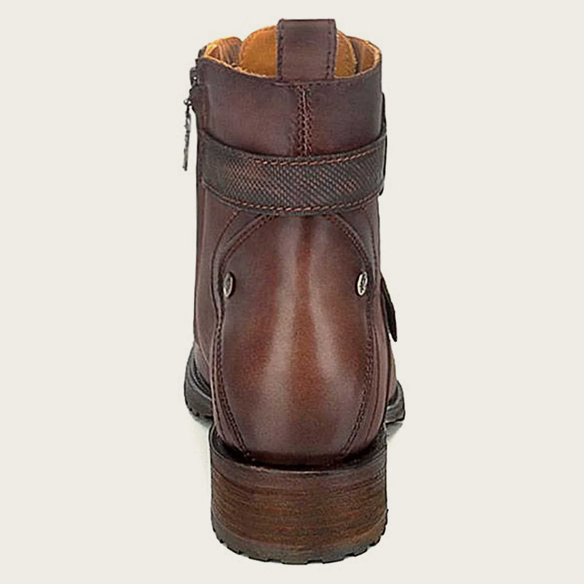 Cuadra Men's Brown Hand-Painted Leather Ankle Boots - Dudes Boutique