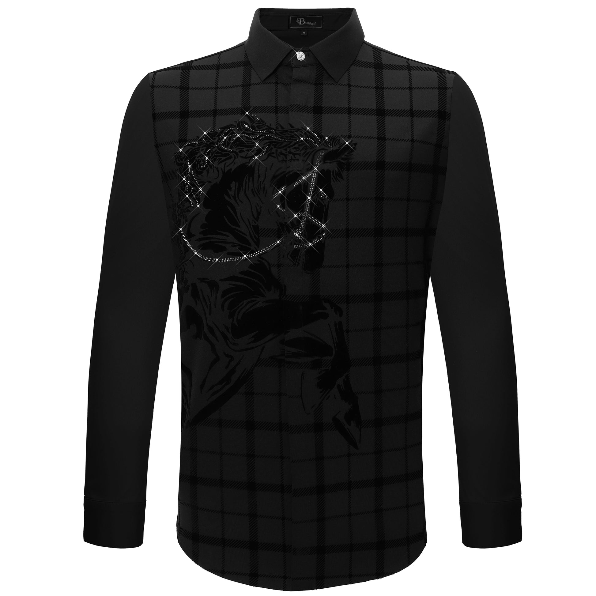 Bronco Edge Button-Up Shirt BLACK - Dudes Boutique