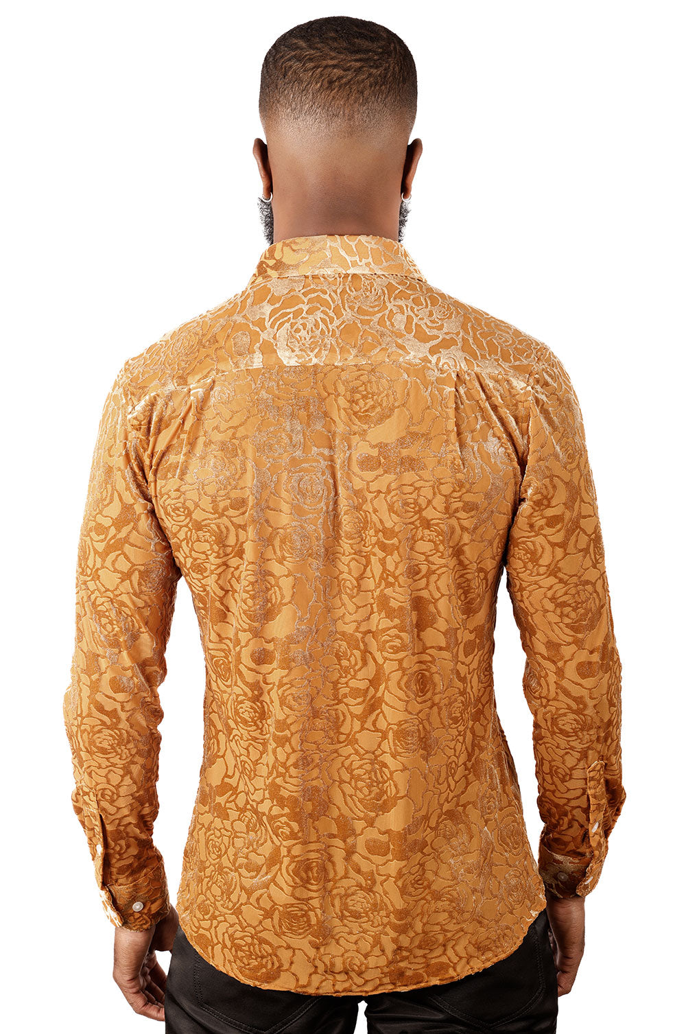 BARABAS CHEER ALONG BUTTON UP SHIRT CAMEL - Dudes Boutique