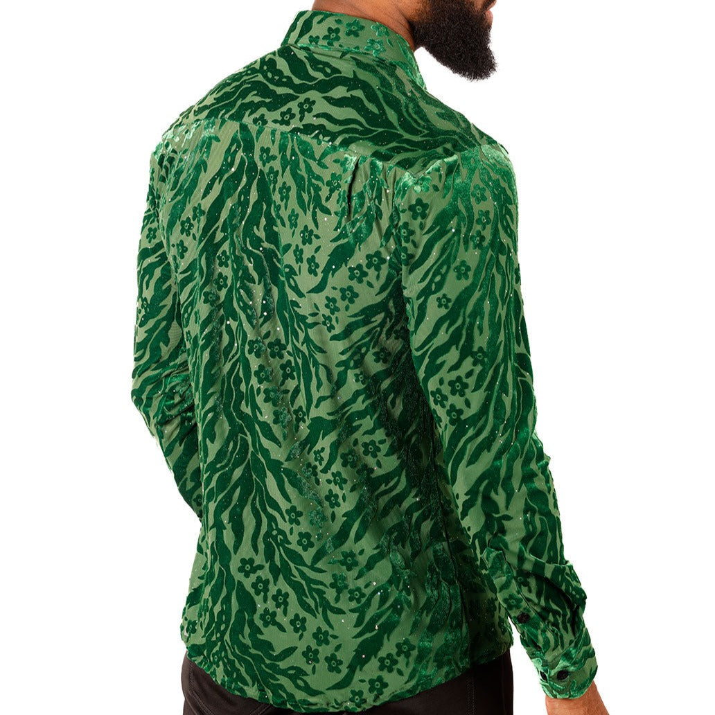 Barabas Green Floral Button Up Shirt - Dudes Boutique