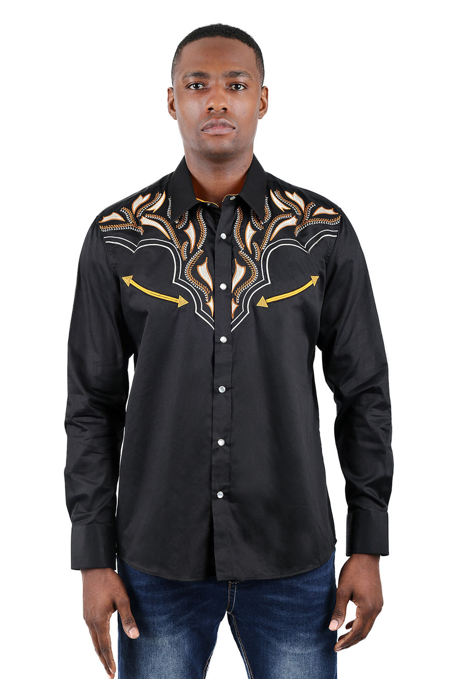 Barabas OCCIDENTAL ARROWS Black Western Shirt - Dudes Boutique