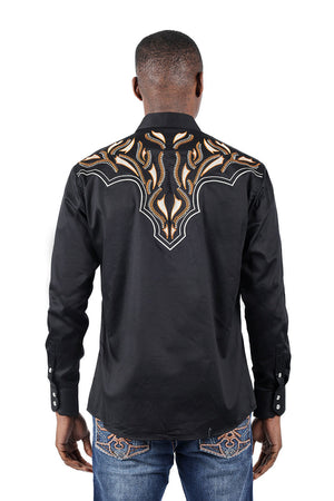 Barabas OCCIDENTAL ARROWS Black Western Shirt - Dudes Boutique