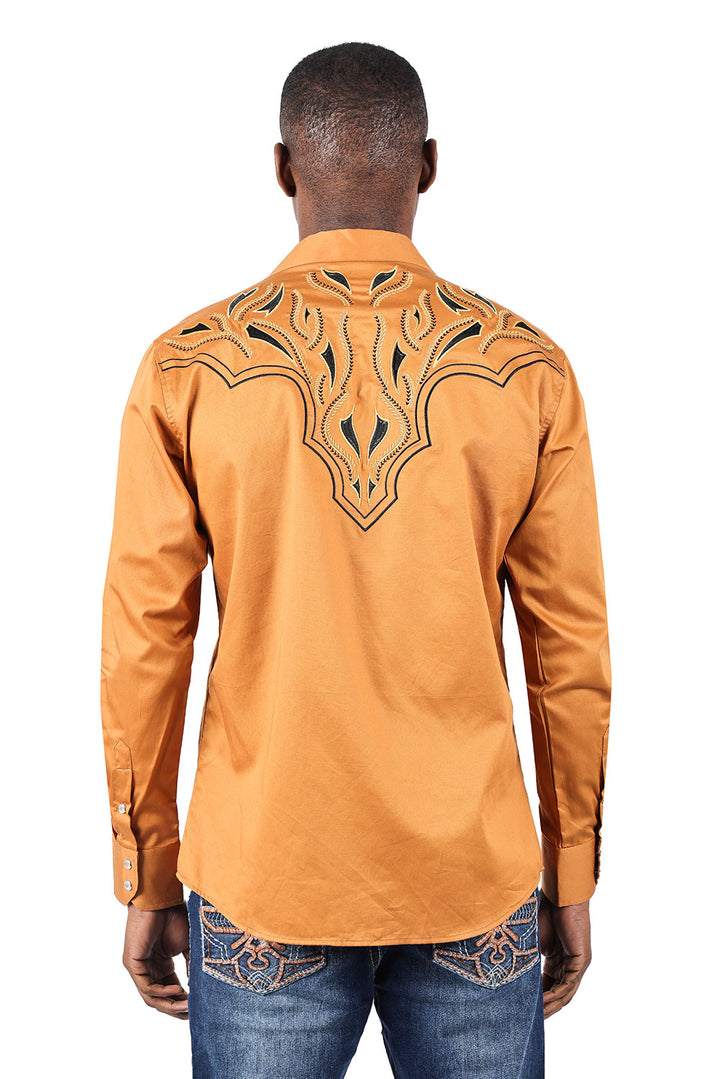 Barabas OCCIDENTAL ARROWS Tan Western Shirt - Dudes Boutique