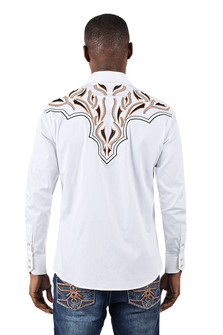 Barabas OCCIDENTAL ARROWS White Western Shirt - Dudes Boutique