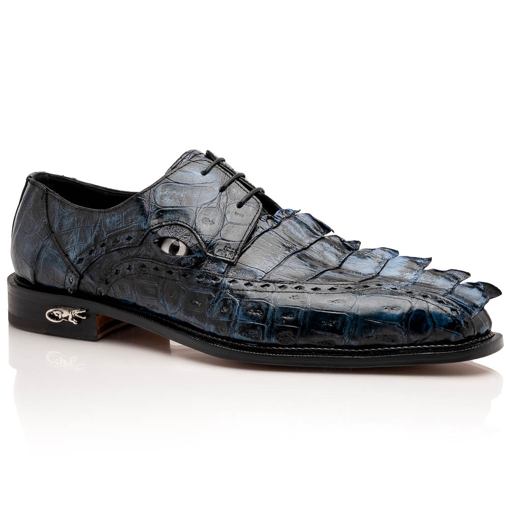 Mauri 4717/3 Night Baby Croc / Hornback Dress Shoes - Dudes Boutique