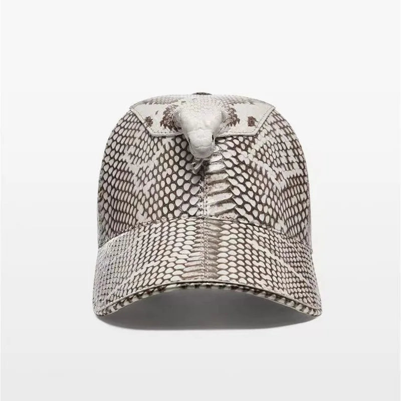 Kashani All Over Natural Cobra Head Baseball Hat - Dudes Boutique