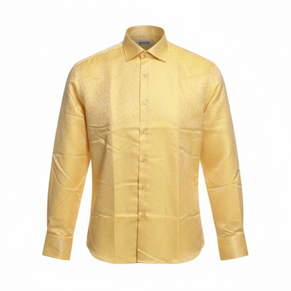 Leoni Yellow Floral Button Up Shirt