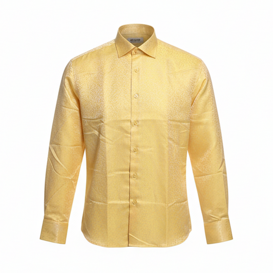 Leoni Yellow Floral Button Up Shirt