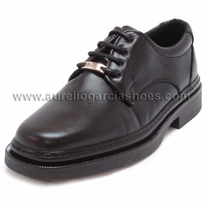 P-5054 Belka Black Lace up Pinosos Made in Spain