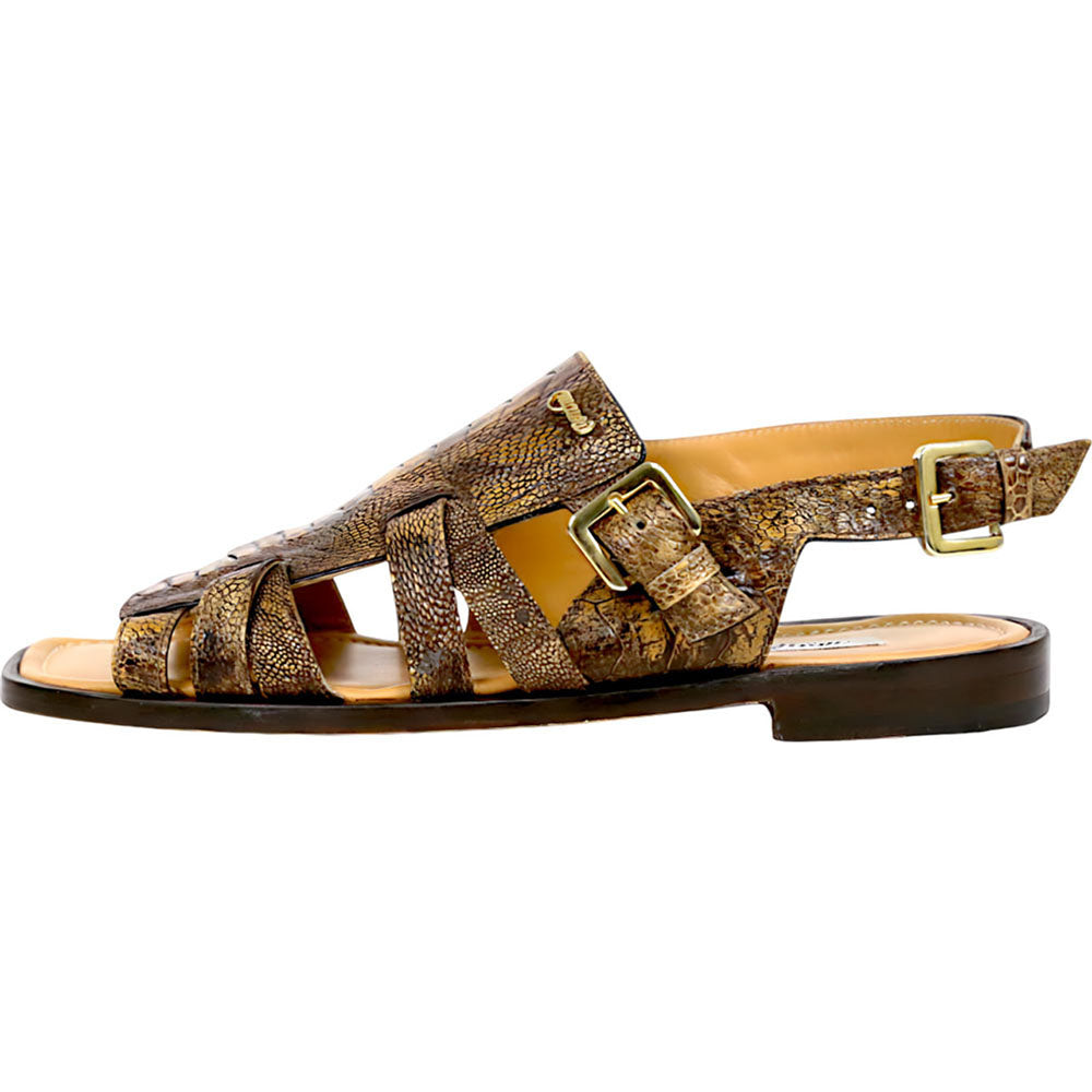 Mauri Antigua 5197 Special Dye Desert Ostrich Leg Sandals - Dudes Boutique