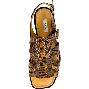 Mauri Antigua 5197 Special Dye Desert Ostrich Leg Sandals - Dudes Boutique