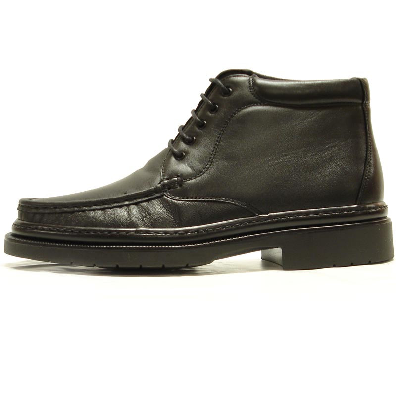 P-5246 Belka Black Leather Boot Lace up Pinosos Made in Spain