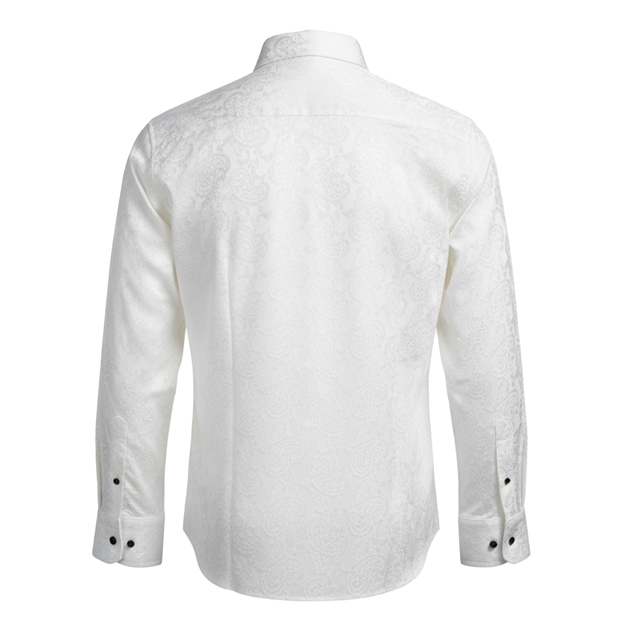 Leoni White Paisley Button Up Shirt