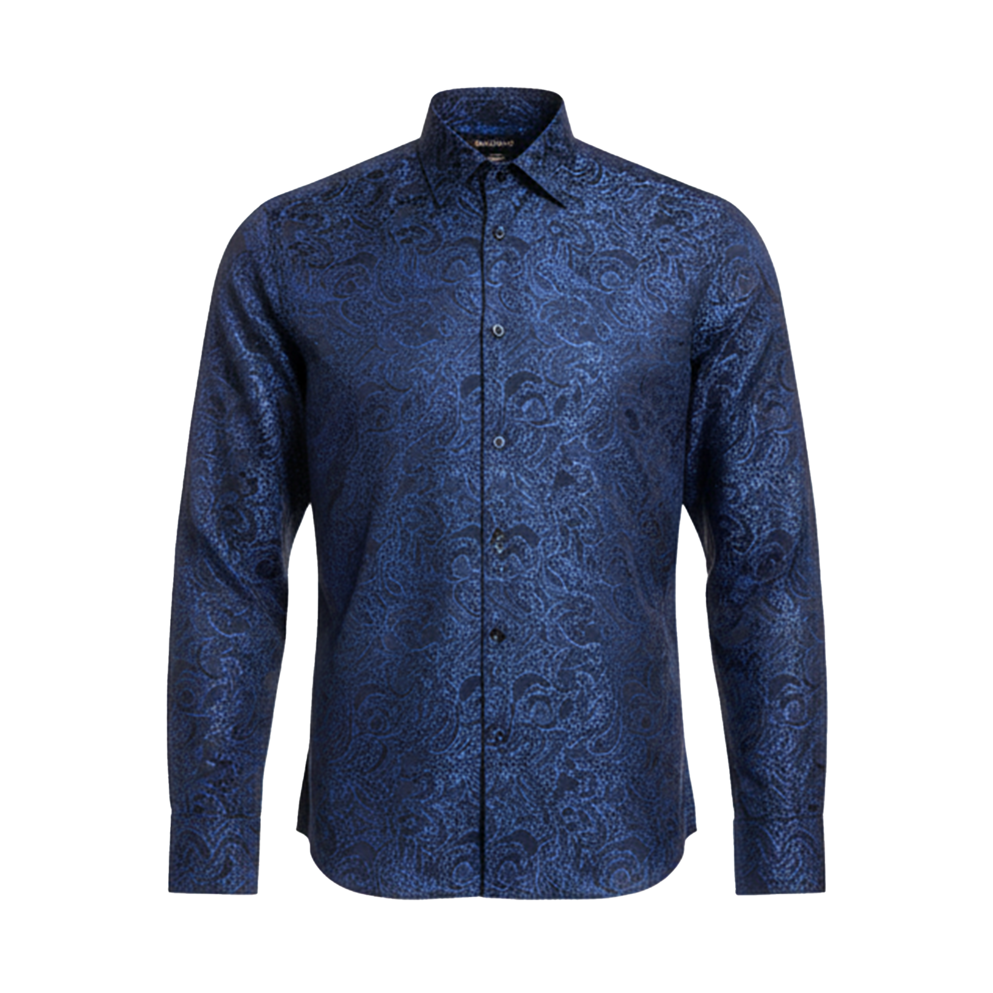 Leoni Blue Paisley Button Up Shirt