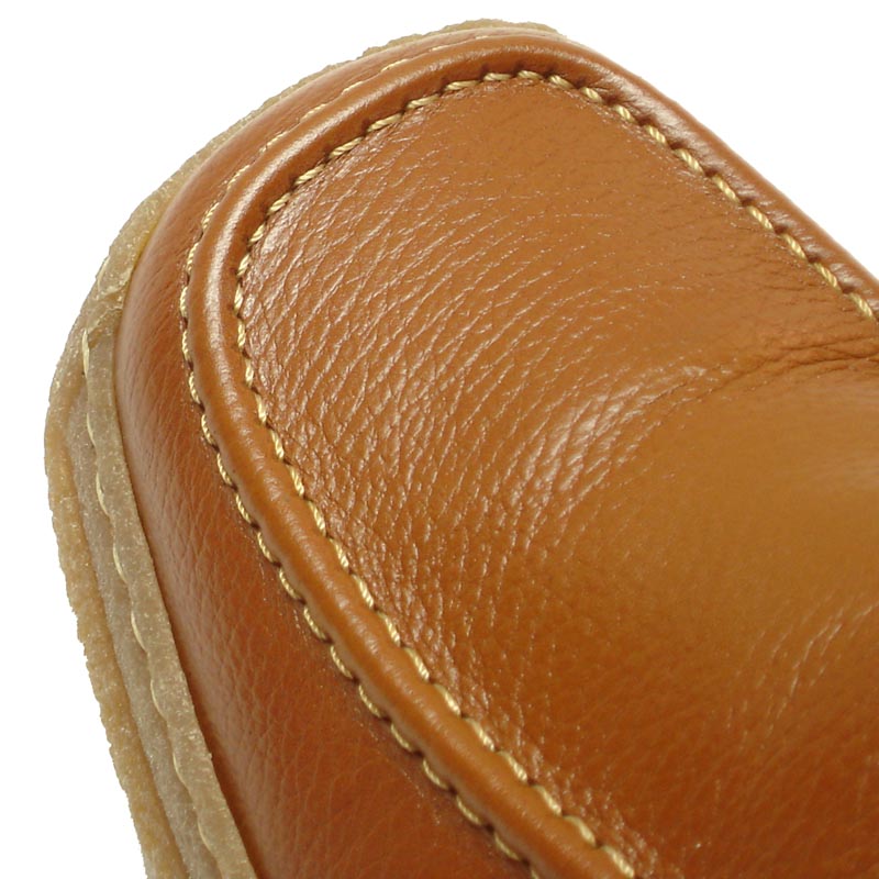 P-5456 Javier Tan Leather Slip on Loafer Pinosos Made in Spain