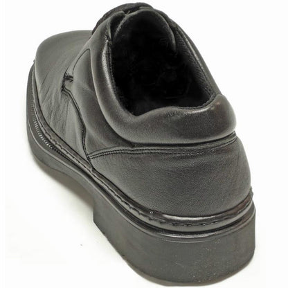 P-5498 Goran Black Leather Lace up Pinosos Made in Spain