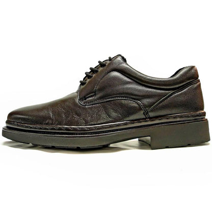 P-5498 Goran Black Leather Lace up Pinosos Made in Spain