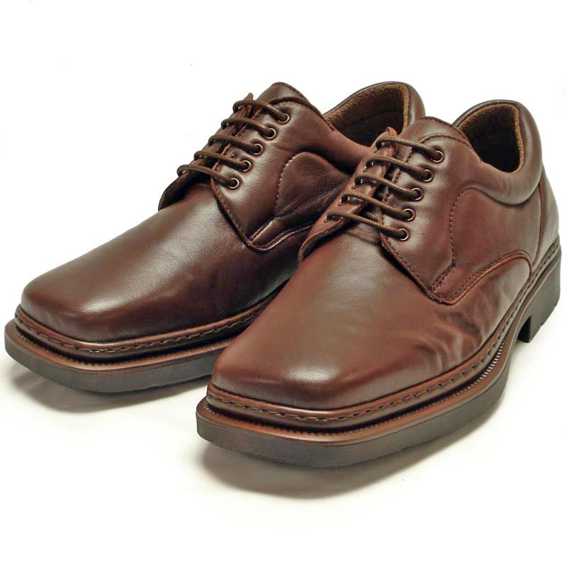 P-5498 Goran Brown Leather Lace up Pinosos Made in Spain