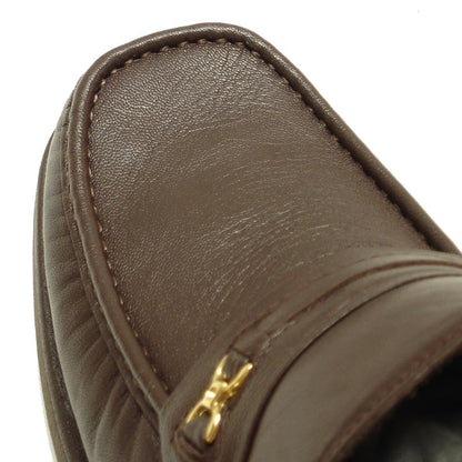 P-5615-668 Brown Leather Slip on Loafer Pinosos Made in Spain