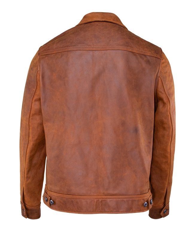 Schott 582 Lightweight Unlined Cowhide Trucker Jacket