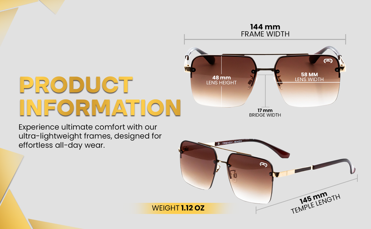 Harleem Sunglasses | UV400 Protection | Lightweight Premium Frames