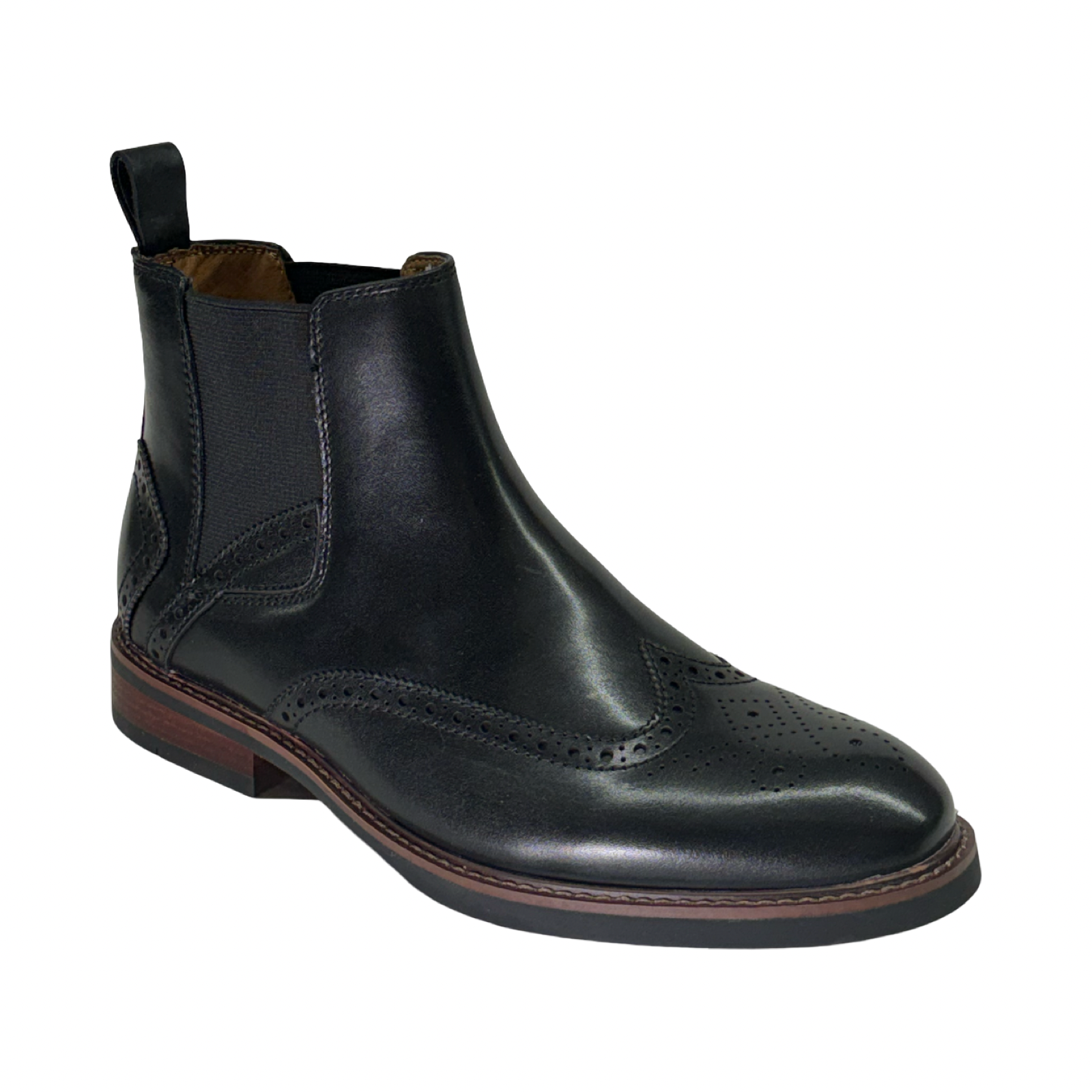 La Milano Skitt Black Leather Chelsea Boot