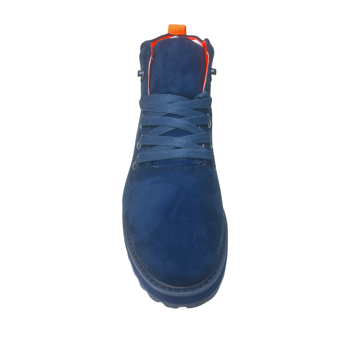 Tayno Britton Navy PU Suede Ankle Boots - Dudes Boutique