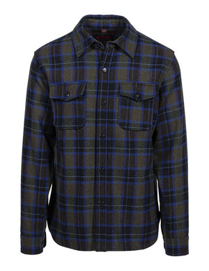 Schott NYC Spruce Plaid CPO Flannel Shirt - Dudes Boutique