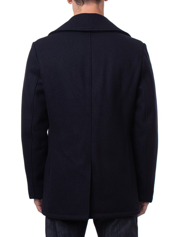 Schott 740 Classic Melton Wool Navy Pea Coat – Dudes Boutique