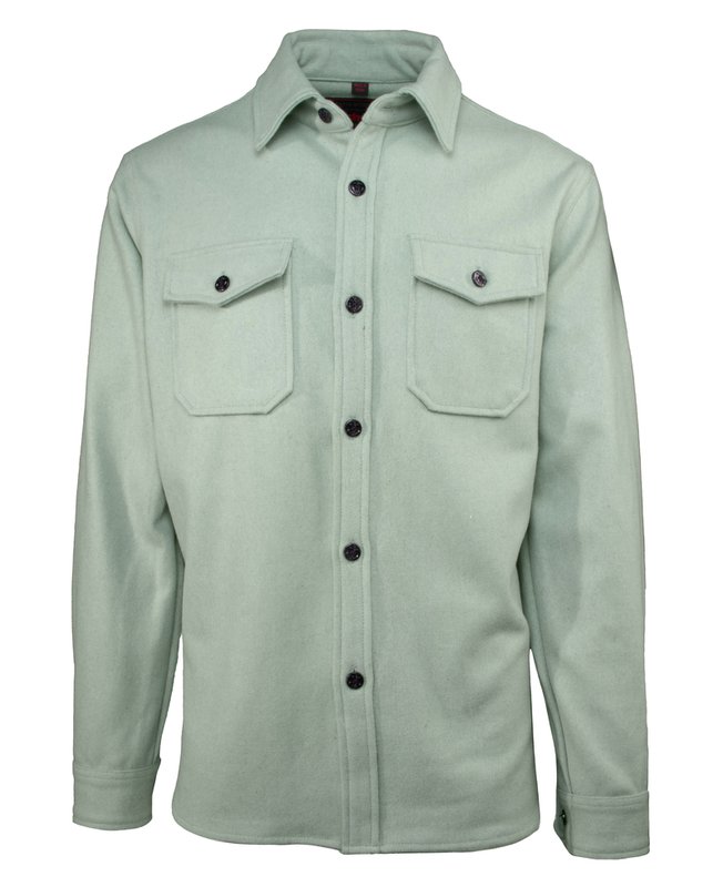 Schott Men's Mint CPO Wool Shirt - Dudes Boutique