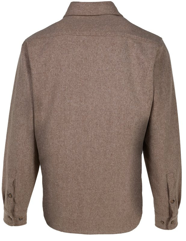 Schott Men's Taupe CPO Wool Shirt - Dudes Boutique