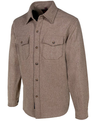 Schott Men's Taupe CPO Wool Shirt - Dudes Boutique