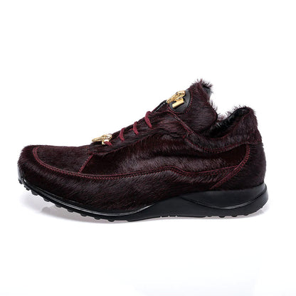 Mauri 8900/2 Ruby Red Pony Hair Sneakers