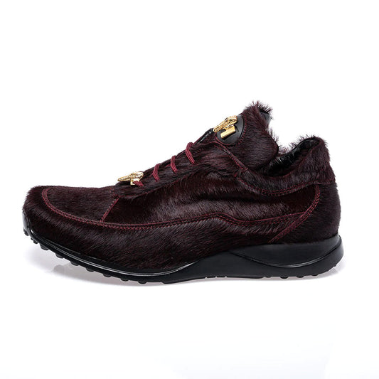 Mauri 8900/2 Ruby Red Pony Hair Sneakers