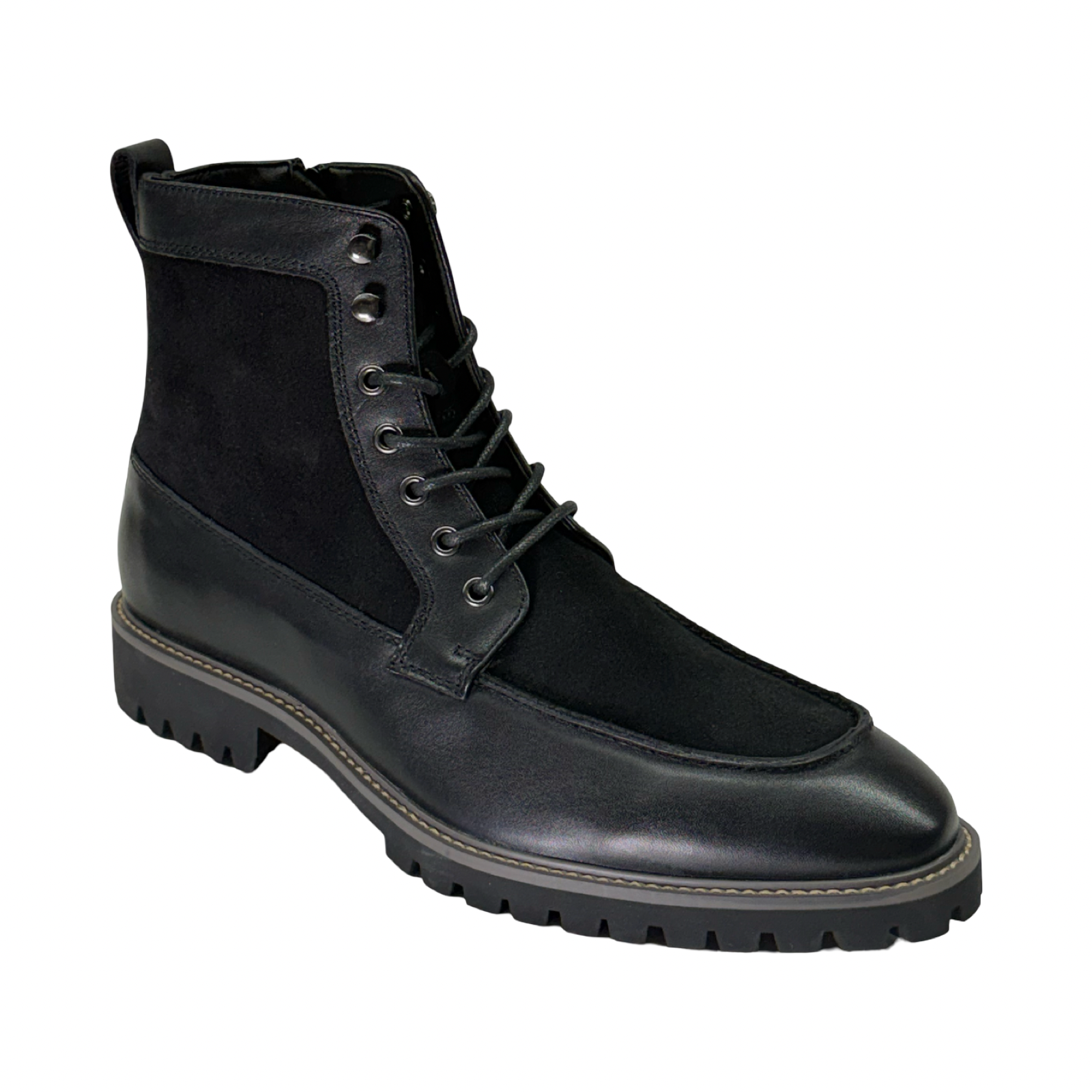 La Milano Hearth Black Leather / Suede Boot