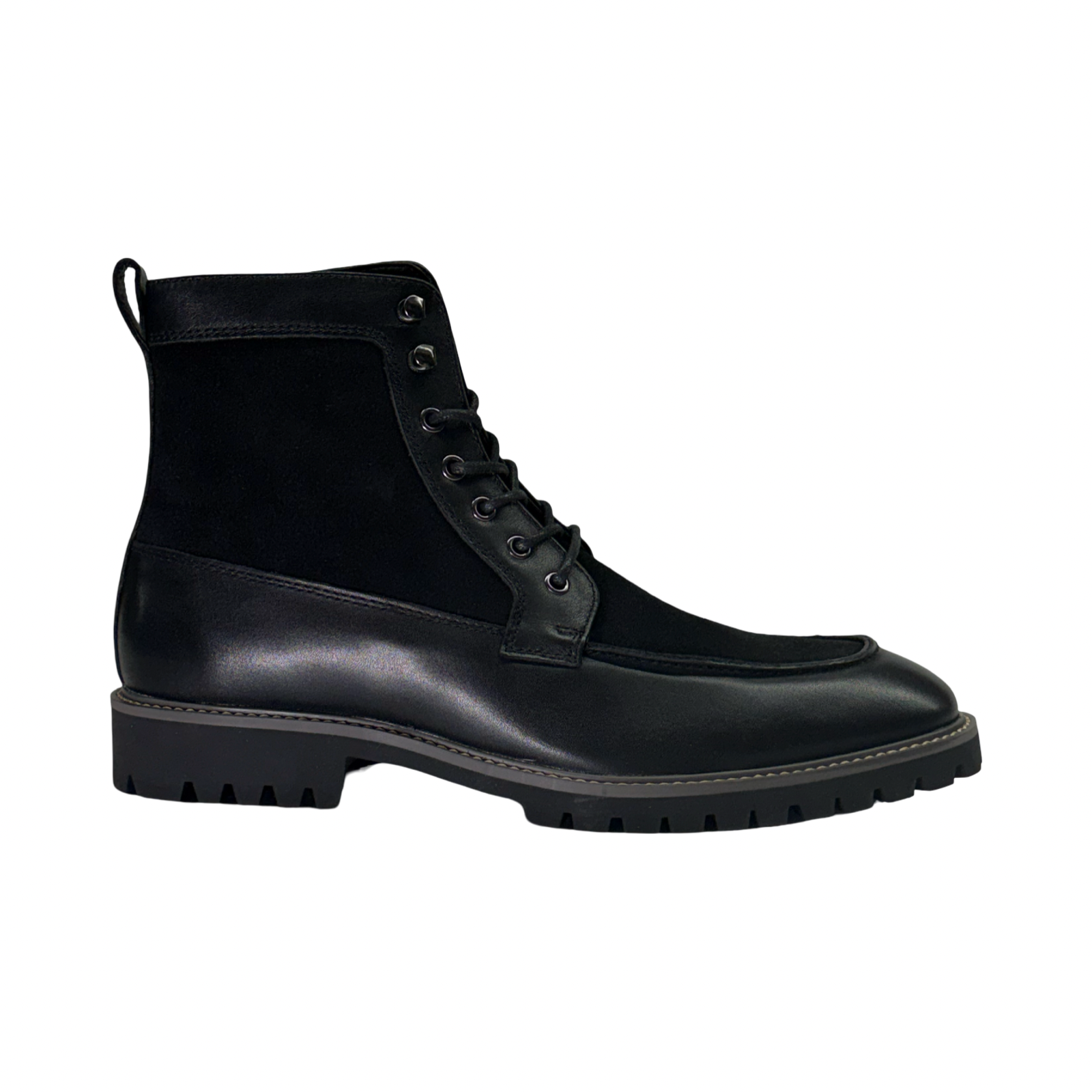 La Milano Hearth Black Leather / Suede Boot