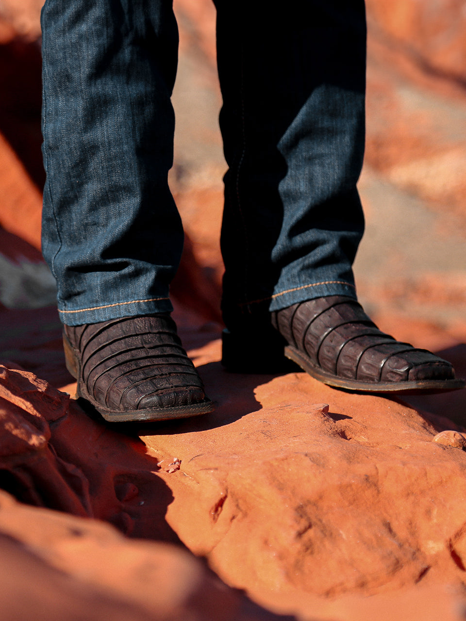 Corral Men's Oil Brown Embroidered Wide Square Toe Cowboy Boots - Dudes Boutique