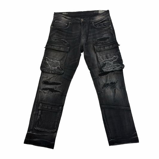 CopperRivet Rip & Repair Cargo Jeans