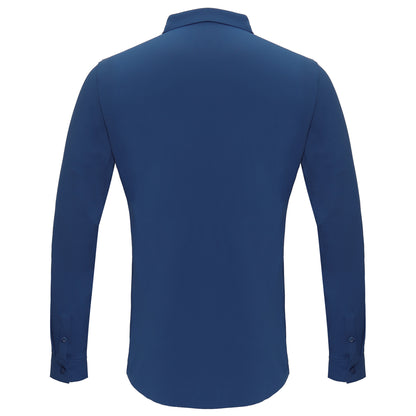 Barocco Ascend Stretch Shirt DARK BLUE - Dudes Boutique