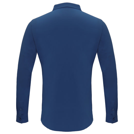 Barocco Ascend Stretch Shirt DARK BLUE - Dudes Boutique