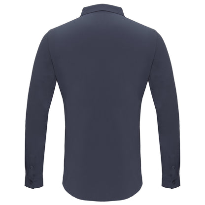 Barocco Ascend Stretch Shirt GREY BLUE - Dudes Boutique