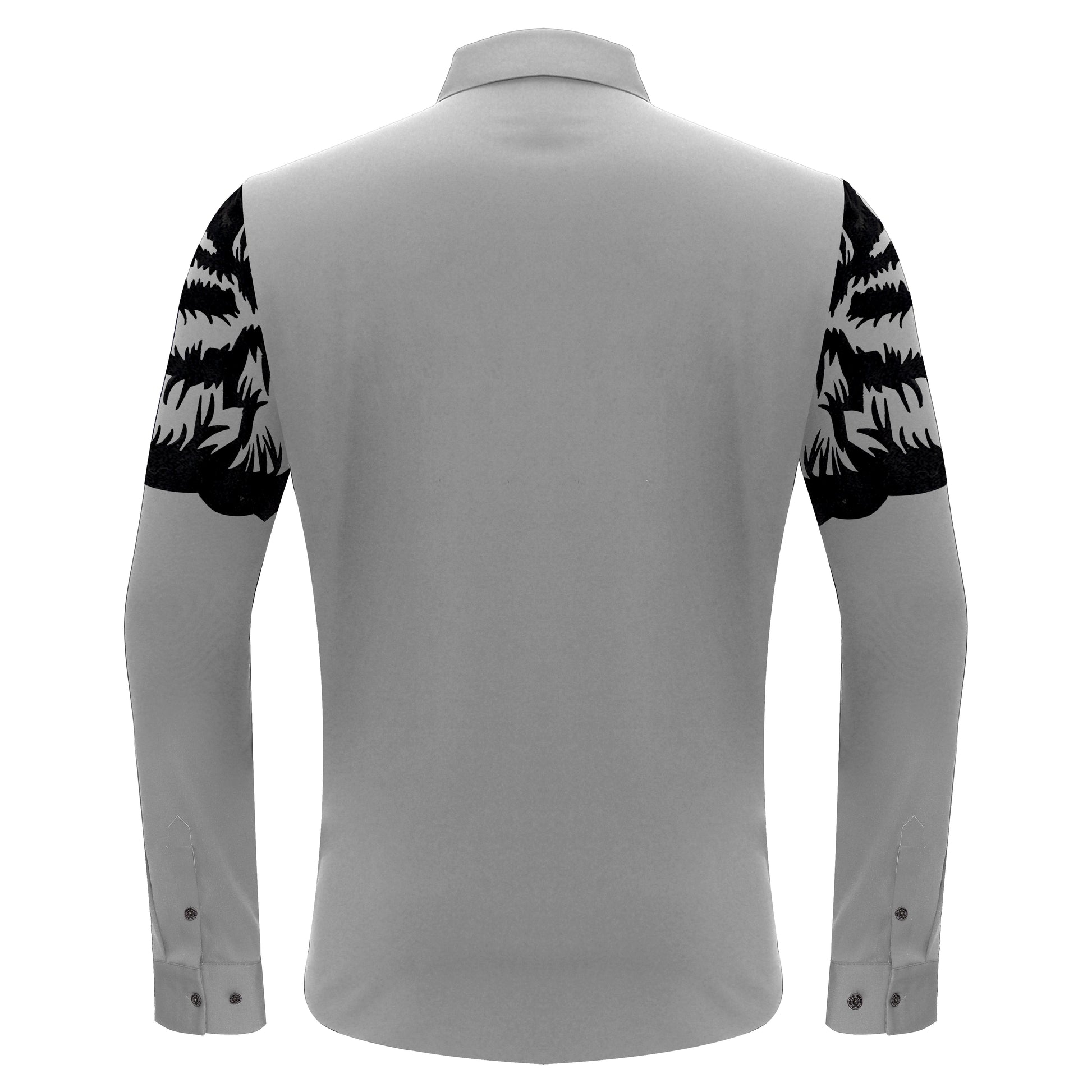 Tiger's Wrath Button-Up Shirt SILVER/GUN - Dudes Boutique