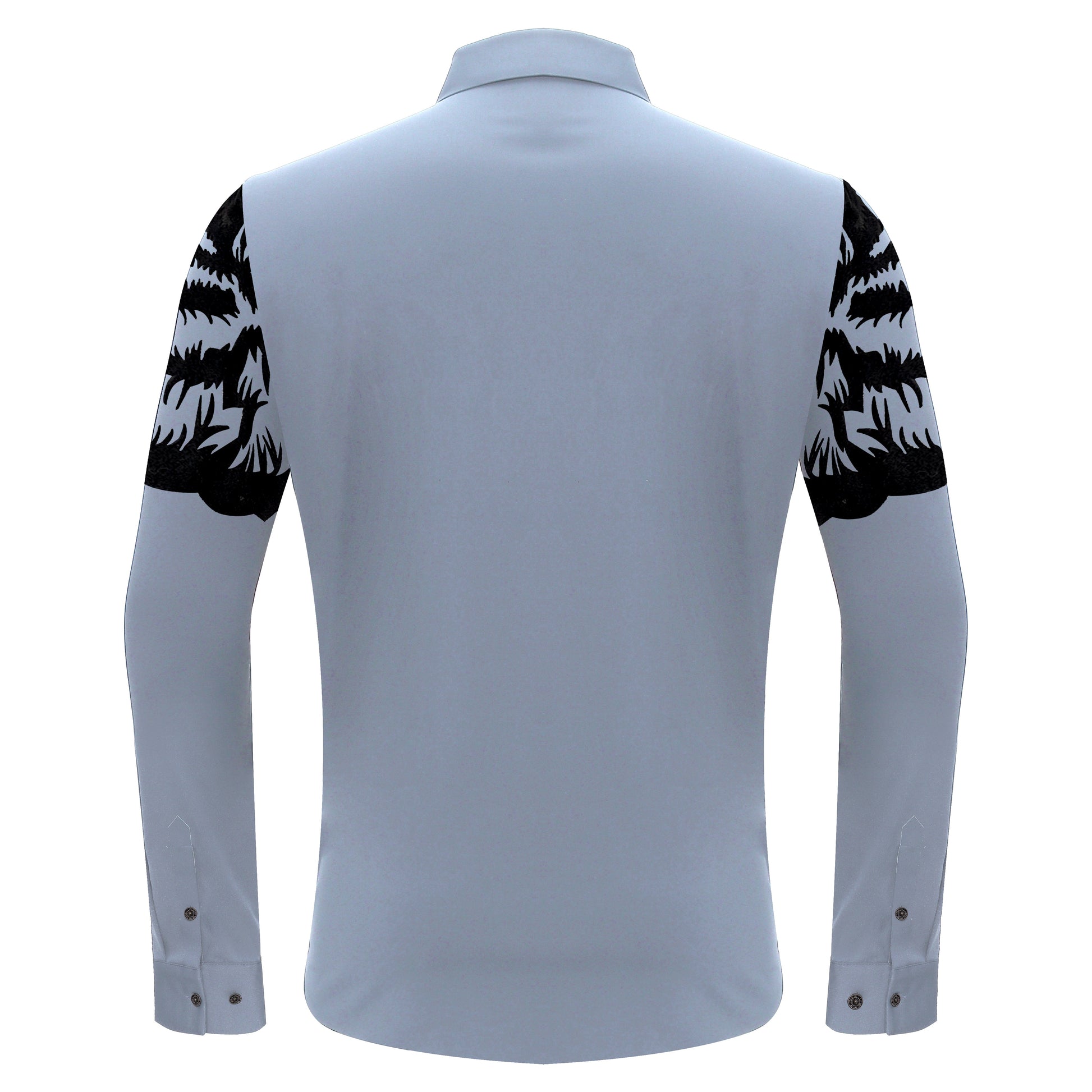 Tiger's Wrath Button-Up Shirt SKY/BLUE GUN - Dudes Boutique