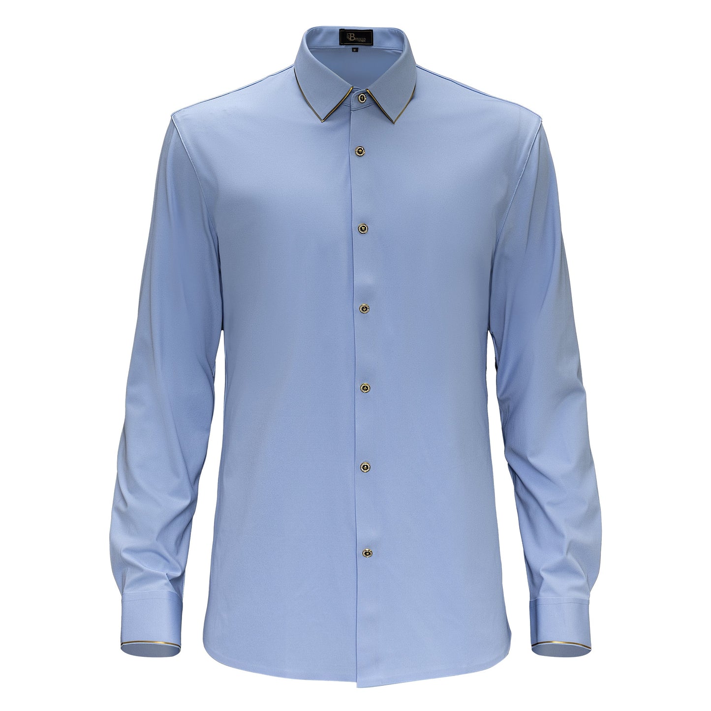Imperial Essence Button-Up Shirt LIGHT BLUE - Dudes Boutique